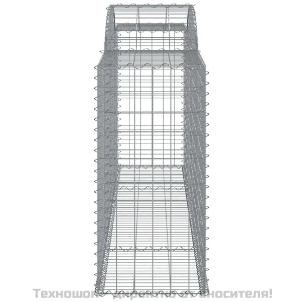 Габионни кошници арка 2 бр 300x50x100/120 см поцинковано желязо