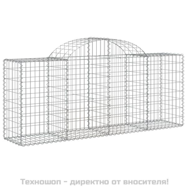 Габионни кошници арка 8 бр 200x50x80/100 см поцинковано желязо
