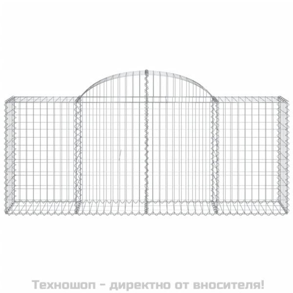 Габионни кошници арка 8 бр 200x50x80/100 см поцинковано желязо