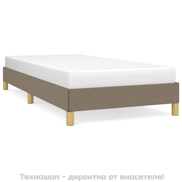 Рамка за легло без матрак, таупе, 80x200 см, плат