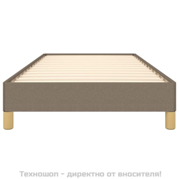 Рамка за легло без матрак, таупе, 80x200 см, плат