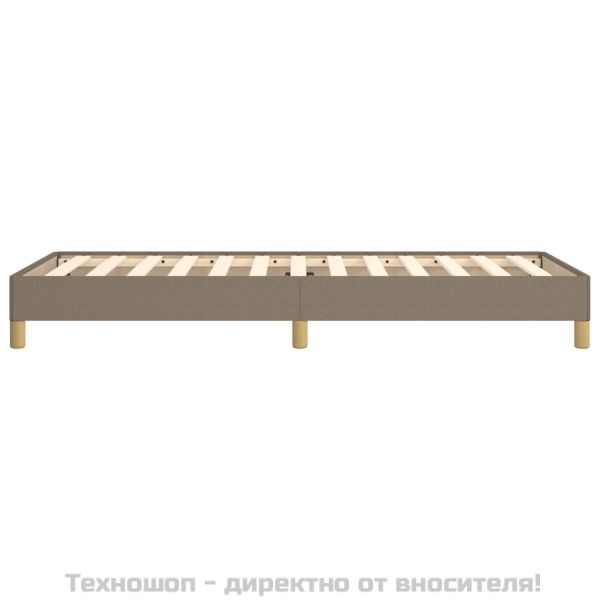 Рамка за легло без матрак, таупе, 80x200 см, плат