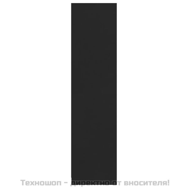 Гардероб с чекмеджета, черен, 50x50x200 см, ПДЧ