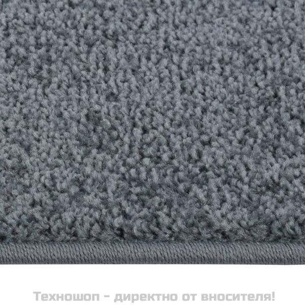 Килим с къс косъм, 160x230 см, антрацит