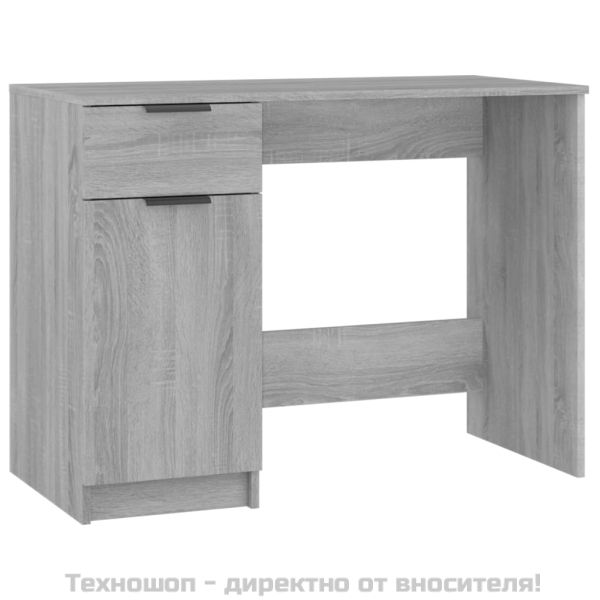 Бюро, сив сонома, 100x50x75 см, инженерно дърво