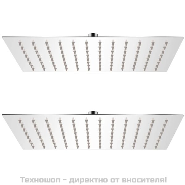 Душ пити от неръждаема стомана, 2 бр, 20x30 cм
