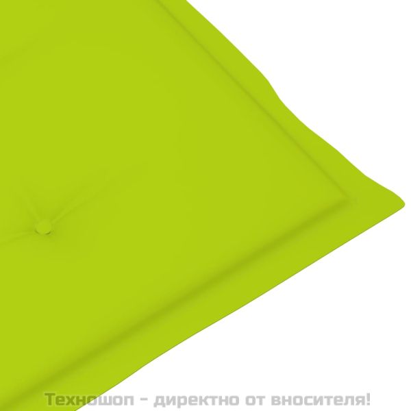 Градински накланящи се столове 4 бр с възглавници акация масив