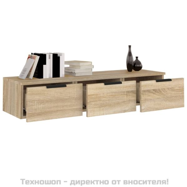 Стенен шкаф, дъб сонома, 102x30x20см, инженерно дърво