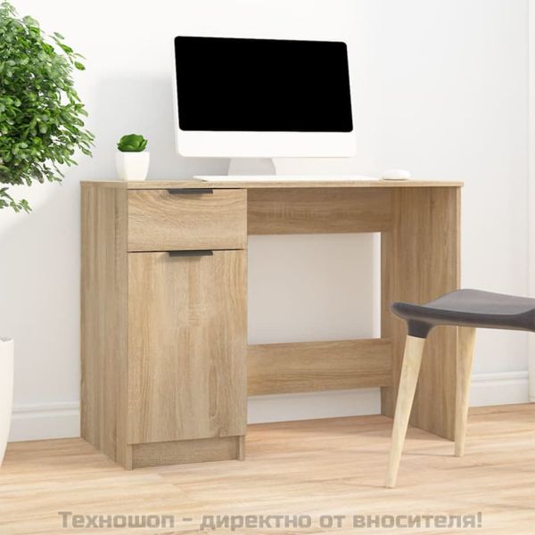 Бюро, дъб сонома, 100x50x75 см, инженерно дърво