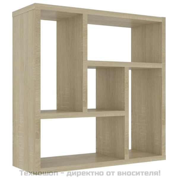 Стенен рафт, дъб сонома, 45x16x45 см, инженерно дърво