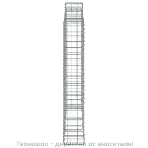 Габионни кошници арка 2 бр 200x50x180/200 см поцинковано желязо