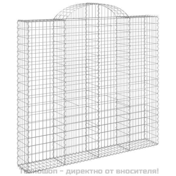 Габионни кошници арка 6 бр 200x50x180/200 см поцинковано желязо