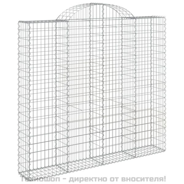 Габионни кошници арка 5 бр 200x50x180/200 см поцинковано желязо