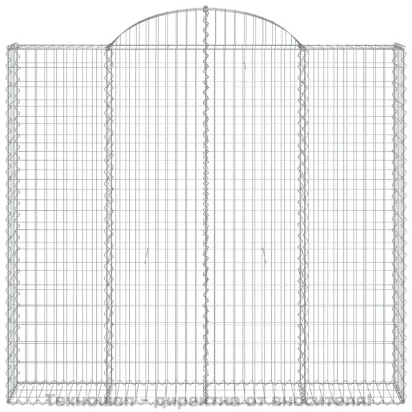 Габионни кошници арка 5 бр 200x50x180/200 см поцинковано желязо