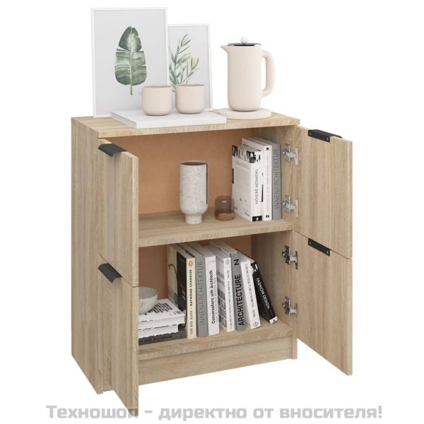 Сайдборд, сонома дъб, 60x30x70 см, инженерно дърво