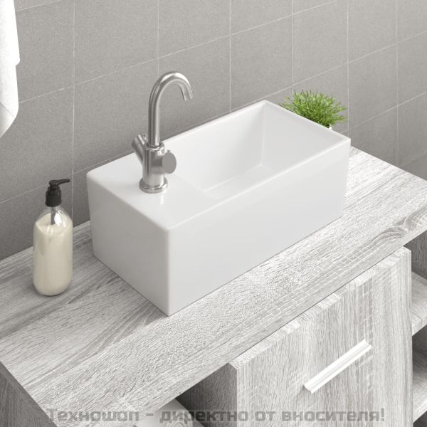 Мивка бяла 48x25x15 см керамика