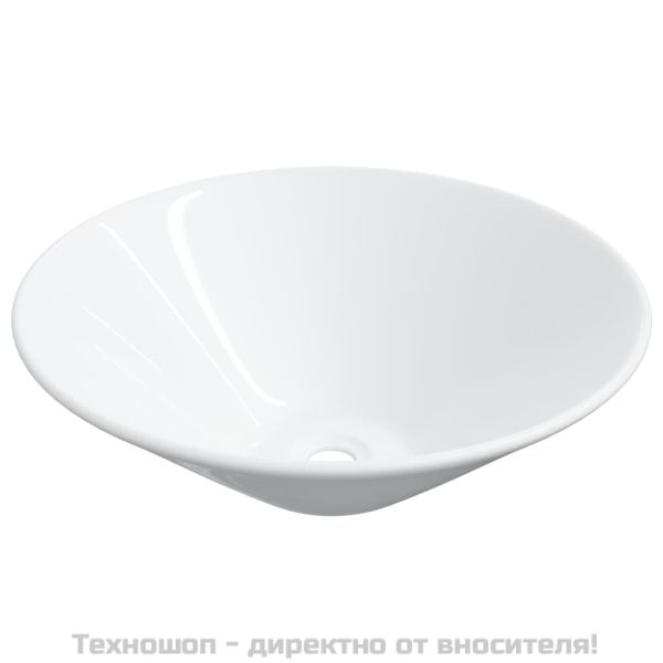 Мивки, 2 бр, бели, 42x42x14 см, керамика