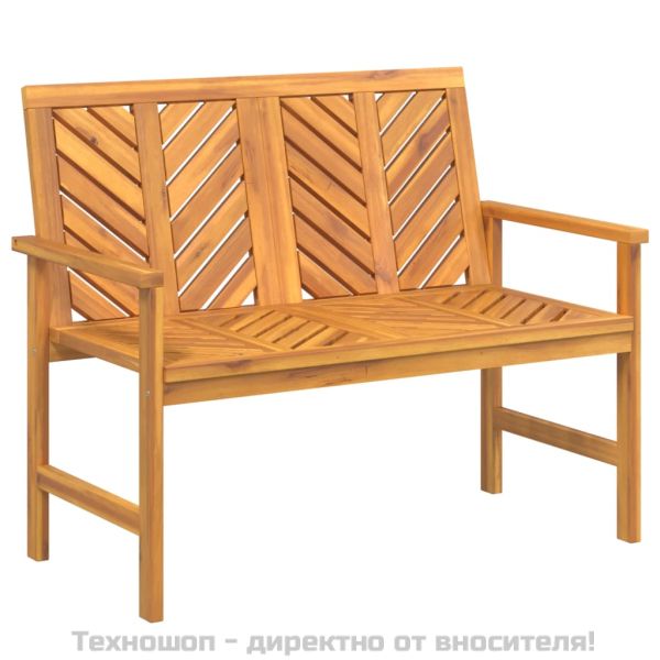 Градински лаундж комплект от 2 части, акациево дърво масив