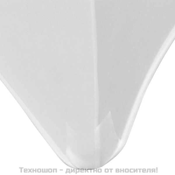 Разтегателен калъф за маса, 2 бр, 183х76х74 см, бял