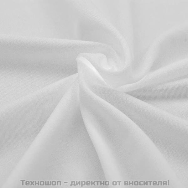 Разтегателен калъф за маса, 2 бр, 183х76х74 см, бял