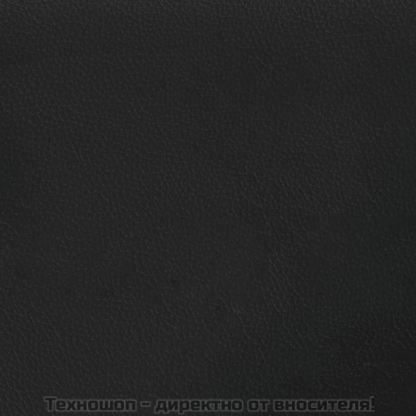 Рамка за легло с табла, черна, 140x200 см, изкуствена кожа