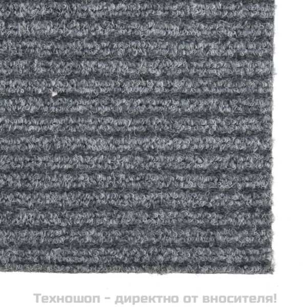 Абсорбиращо мръсотията килимче, 100x100 см, сиво