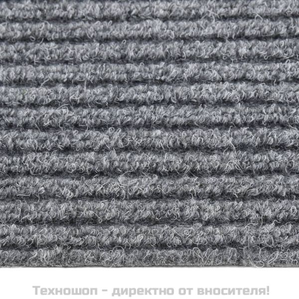 Абсорбиращо мръсотията килимче, 100x100 см, сиво