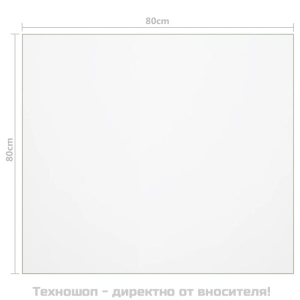 Протектор за маса, матов, 80x80 см, 1,6 мм, PVC