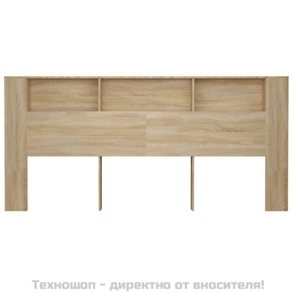 Табла за легло тип шкаф, дъб сонома, 220x18,5x104,5 см