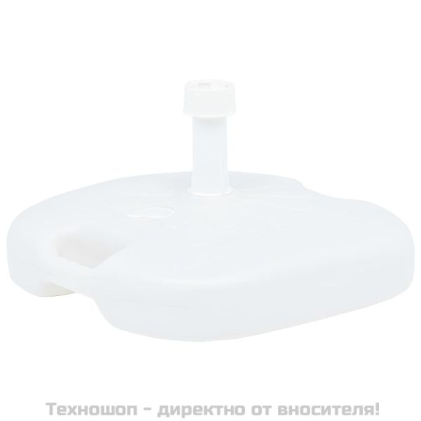 Основа за чадър, за пясък/вода, 16 л, бяла, пластмаса
