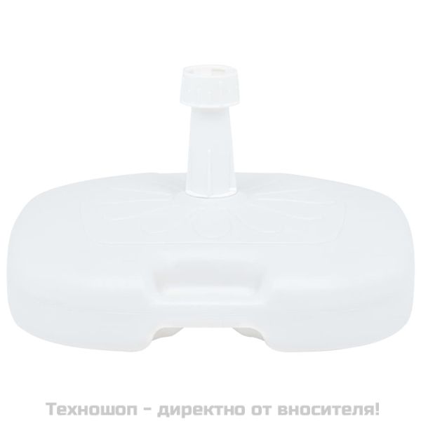 Основа за чадър, за пясък/вода, 16 л, бяла, пластмаса