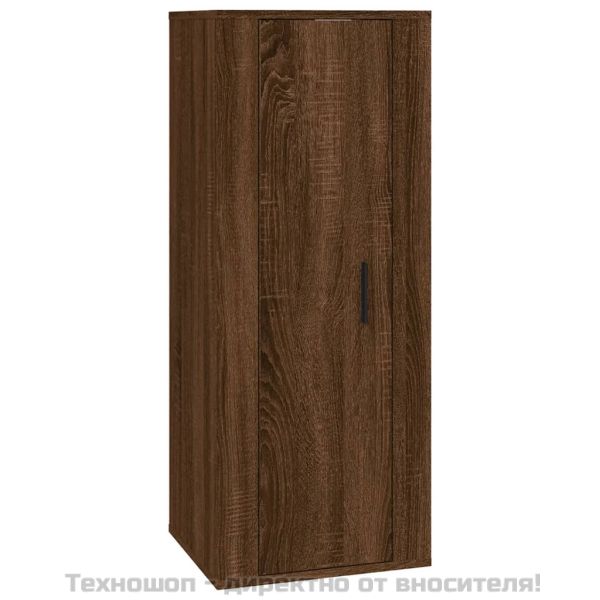 Комплект ТВ шкафове от 5 части, Кафяв дъб, инженерно дърво