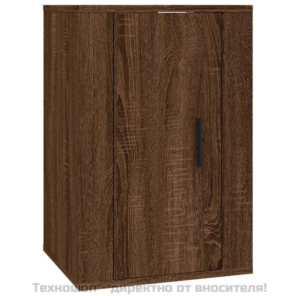 Комплект ТВ шкафове от 5 части, Кафяв дъб, инженерно дърво