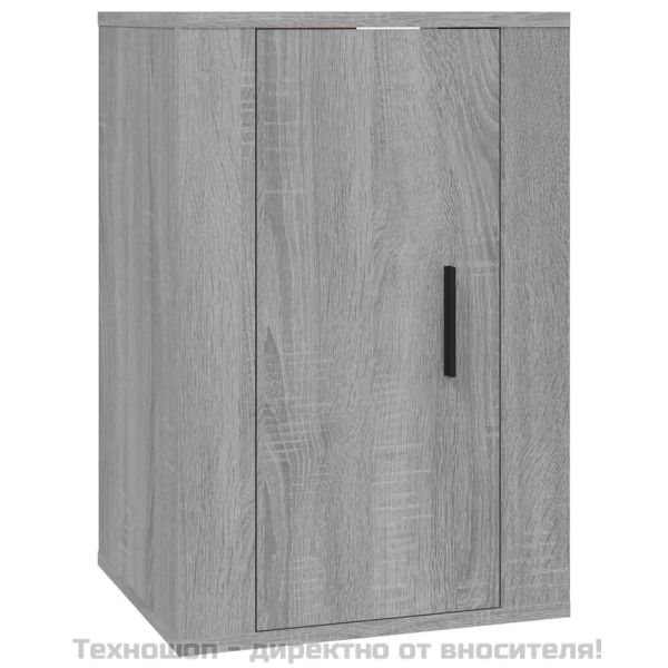 Комплект ТВ шкафове от 3 части, сив сонома, инженерно дърво