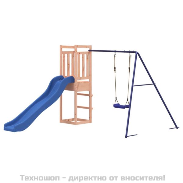 Комбинирано детско съоръжение, масивна дугласка дървесина