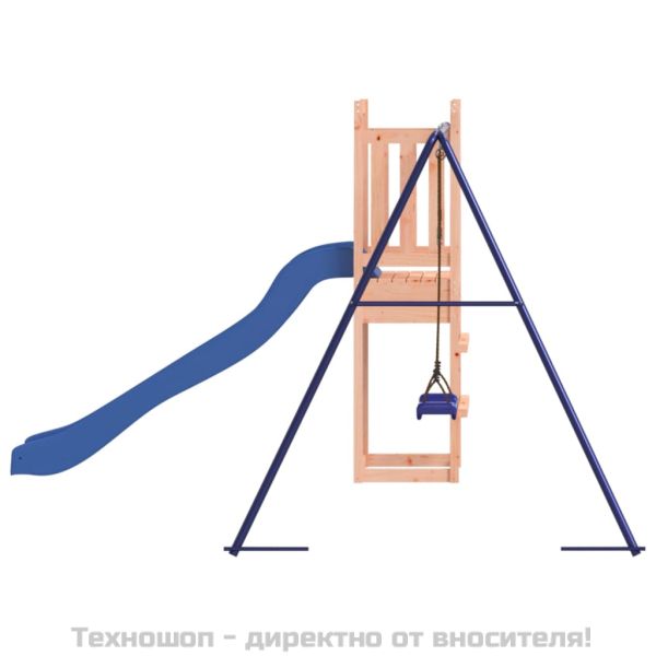 Комбинирано детско съоръжение, масивна дугласка дървесина