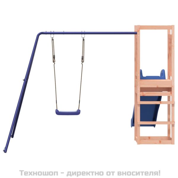 Комбинирано детско съоръжение, масивна дугласка дървесина