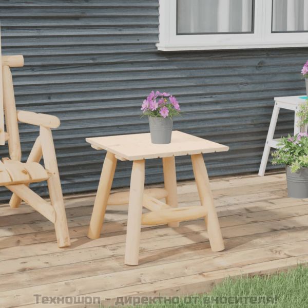 Странична маса, 49x49x50 cм, смърч масив