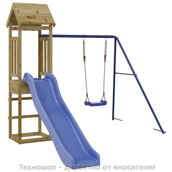 Комбинирано детско съоръжение за игра, импрегниран бор