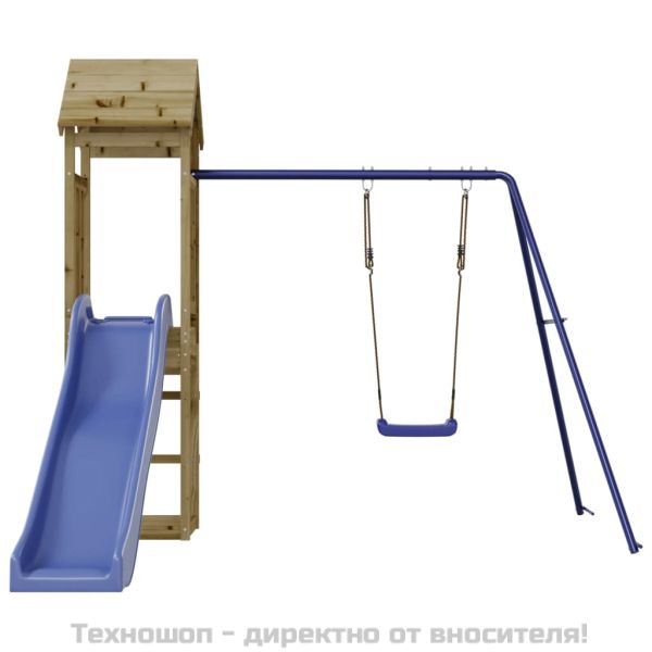 Комбинирано детско съоръжение за игра, импрегниран бор