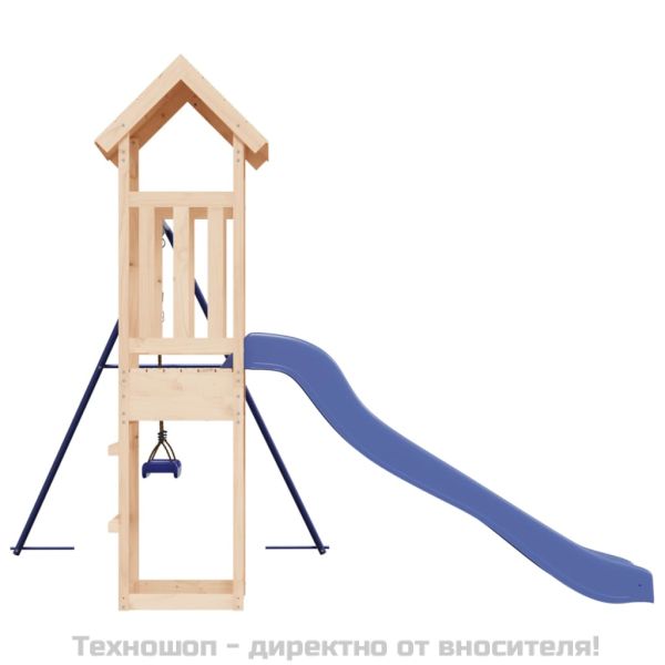 Комбинирано детско съоръжение за игра на открито, бор масив