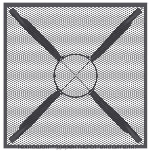 Градинска маса, антрацит, 50x50x72 cм, стомана, мрежа