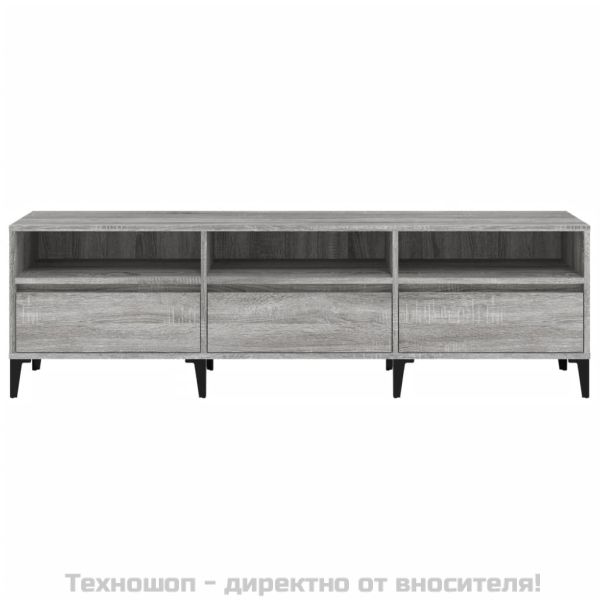 ТB шкаф, сив сонома, 150x30x44,5 см, инженерно дърво