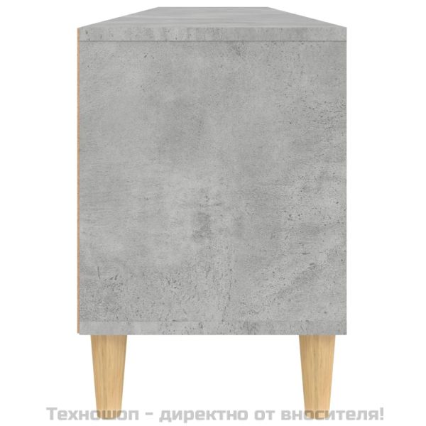 ТВ шкаф, бетонно сиво, 150x30x44,5 см, инженерно дърво