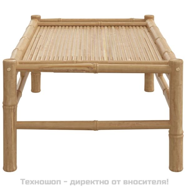 Градинска кафе маса 100x55x33 см бамбук