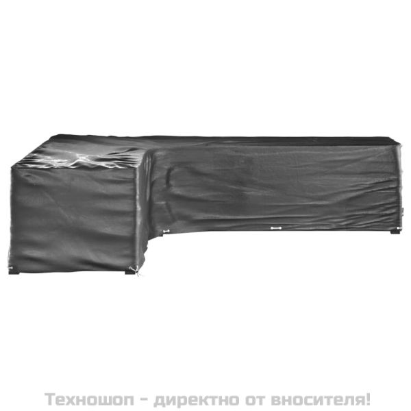 Покривала за ъглови градински мебели 2 бр 20 капси 300x300x70см
