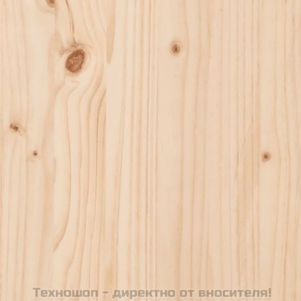 Плантер с рафт, 111,5x34,5x81 см, борово дърво масив