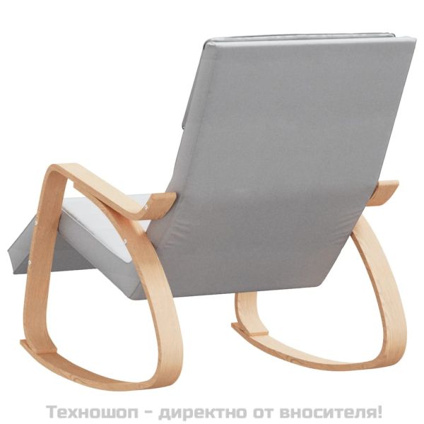 Люлеещ стол, светлосив, текстил