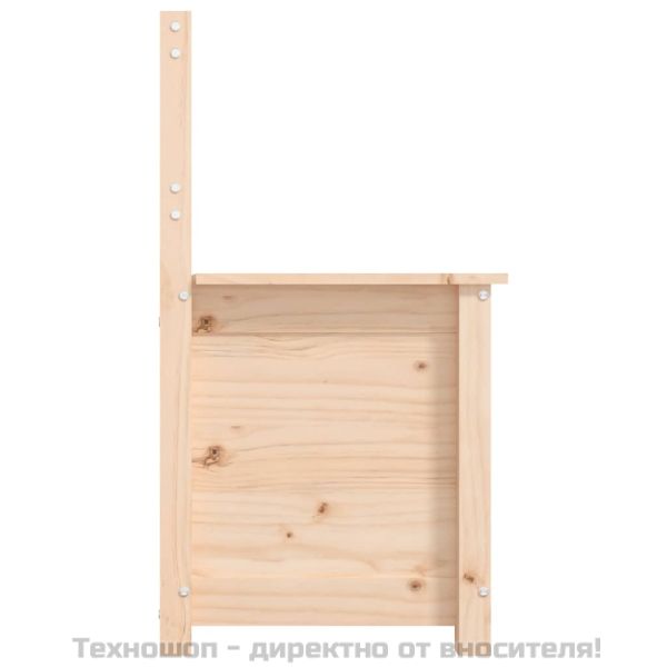 Пейка, 80x41x77 см, борово дърво масив