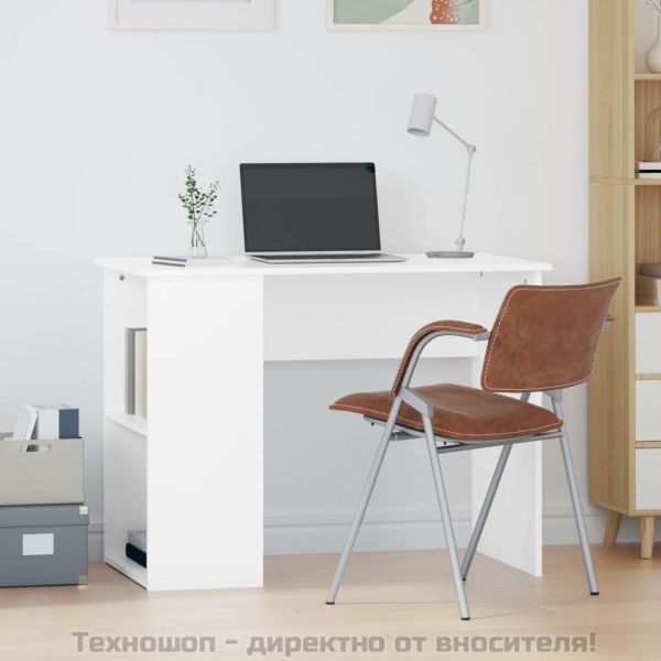 Бюро, бяло, 100x55x75 см, инженерно дърво